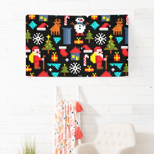 ピクセルクリスマス 横断幕 (インサイチュ)