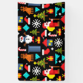 ピクセルクリスマス 横断幕 (縦)