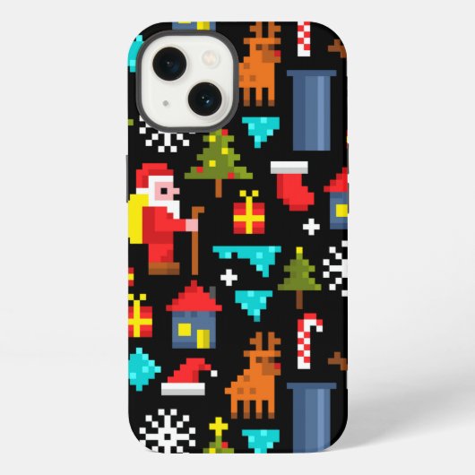 ピクセルクリスマス iPhoneケース (裏面)