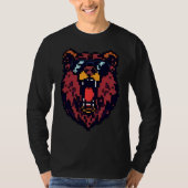 ピクセルグリズリーロア Tシャツ (正面)
