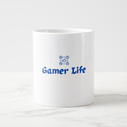 ピクセルゲーマーの生活 ジャンボコーヒーマグカップ (正面)