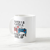 ピクセルゲーマーウェディングアート コーヒーマグカップ (正面左)