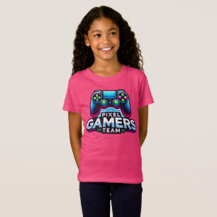 ピクセルゲーマーチーム – ネオンプリンセスゲーム Tシャツ