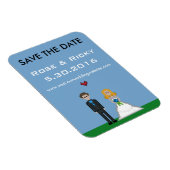 ピクセルゲーマー日付の結婚磁石を保存 マグネット (右側)