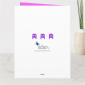 ピクセルゲーマー16th誕生日の娘でゲーム カード (裏面)