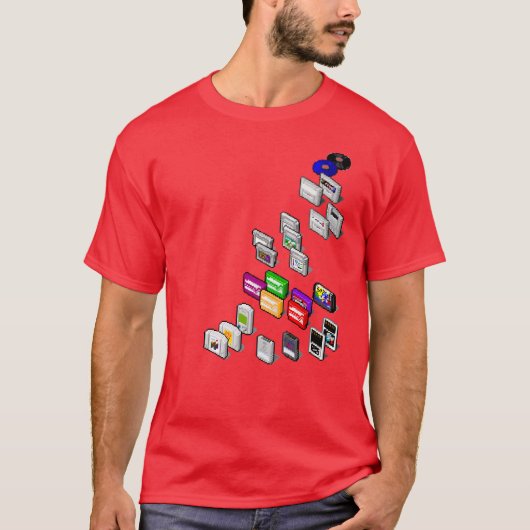 ピクセルゲームのコレクション Tシャツ (正面)