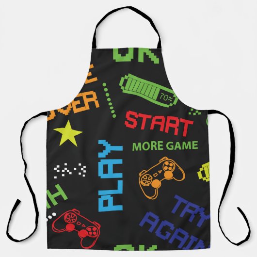 ピクセルゲームスタイル:抽象芸術シームレス。 エプロン (正面)