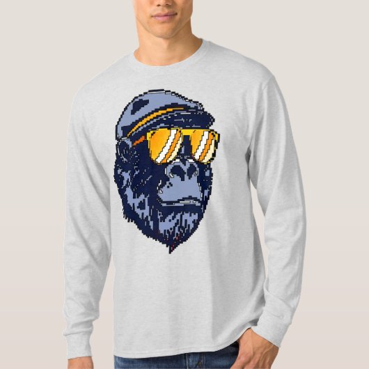 ピクセルゴリラ Tシャツ (正面)