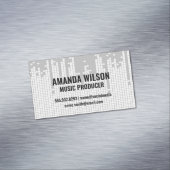 ピクセルサウンドバーの背景 マグネット名刺 (インサイチュ)