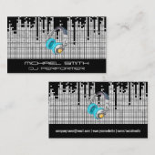 ピクセルサウンドバーの背景 名刺 (正面/裏面)