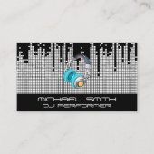 ピクセルサウンドバーの背景 名刺 (正面)