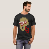 ピクセルサッカーヘルメット Tシャツ (正面フル)