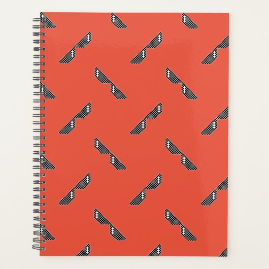 ピクセルサングラスパターン プランナー手帳 (正面)