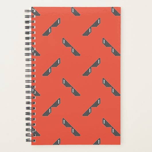 ピクセルサングラスパターン プランナー手帳 (正面)