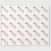 ピクセルジャンクフードの芸術 ラッピングペーパー (フラット)