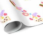 ピクセルジャンクフードの芸術 ラッピングペーパー (ロールコーナー)