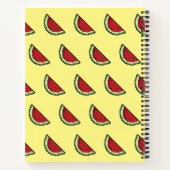 ピクセルスイカパターン ノートブック (裏面)