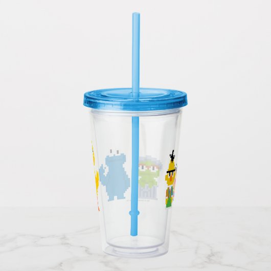 ピクセルセサミストリートキャラクター アクリルタンブラー (右)