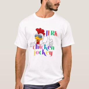 ピクセルチキンライダーTシャツ   ゲーマーおもしろいモブTee Tシャツ