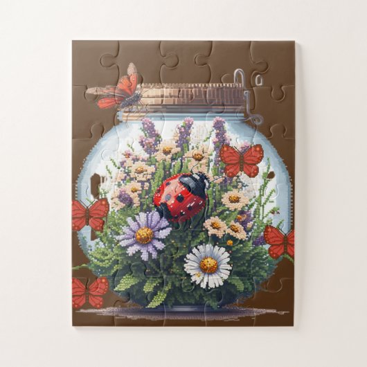 ピクセルテーマjarパズル ジグソーパズル (縦)