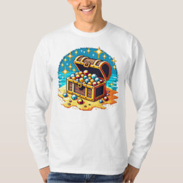 ピクセルトレジャーチェスト – レトロゲーミングロットデザイン Tシャツ