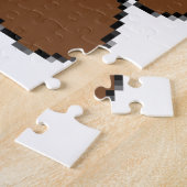 ピクセルドッグポープリント ジグソーパズル (側面)