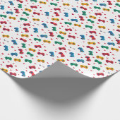 ピクセルハートとコントローラーのラッピング紙- Gamer ラッピングペーパー (角)