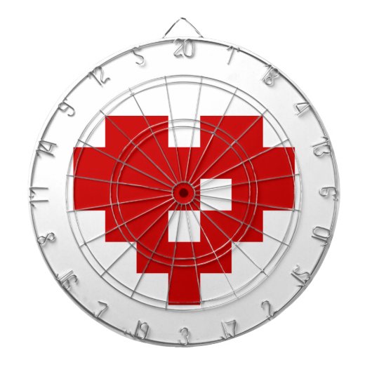 ピクセルハート8ビットラブ ダーツボード (正面)