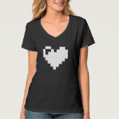ピクセルハート8ビット Tシャツ (正面)