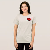ピクセルハート トライブレンドTシャツ (正面全面)
