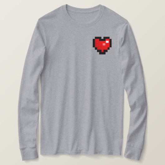 ピクセルハート Tシャツ (デザイン正面)