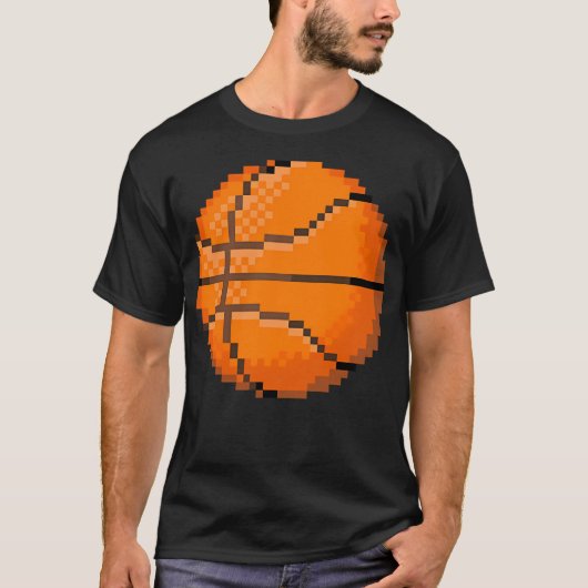 ピクセルバスケットボール Tシャツ (正面)