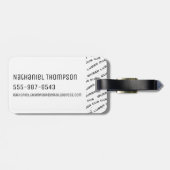 ピクセルバース·リック·ドルーリング·ヘッド ラゲッジタグ (裏面横)