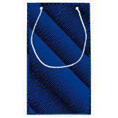 ピクセルパターン08.B.w青BG スモールペーパーバッグ (裏面)