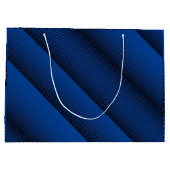 ピクセルパターン08.B.w青BG ラージペーパーバッグ (裏面)