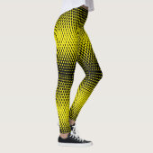 ピクセルパターン09.B.w.黄色の背景 レギンス (右)