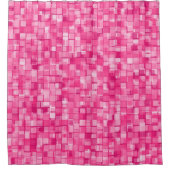 ピクセルパターン シャワーカーテン (正面)