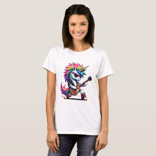 ピクセルパンクロックUnicorn Tシャツ