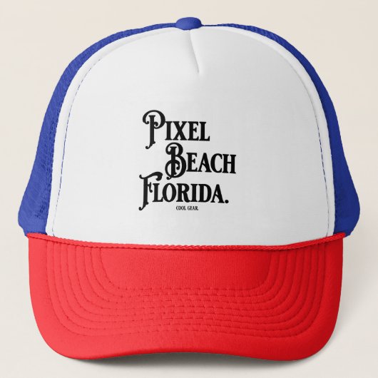 ピクセルビーチフロリダTシャツ キャップ (正面)