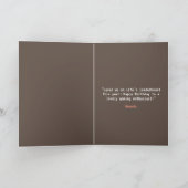 ピクセルピンク&ブラウンキャットケーキゲーマー誕生日 カード (内部)