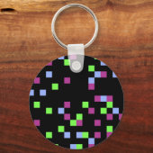 ピクセルブラック キーホルダー (正面)