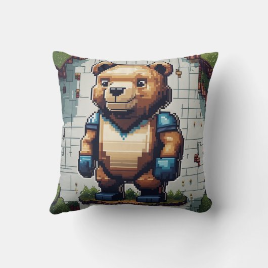 ピクセルベア クッション (裏面)