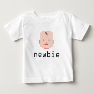 ピクセルベビーの新参者 ベビーTシャツ