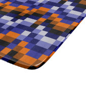 ピクセルポップ・アートのアート化粧ガラス切断板 カッティングボード (角)