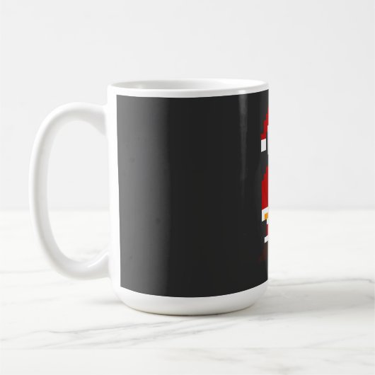 ピクセルポーズ サンタクロース コーヒーマグカップ (左)