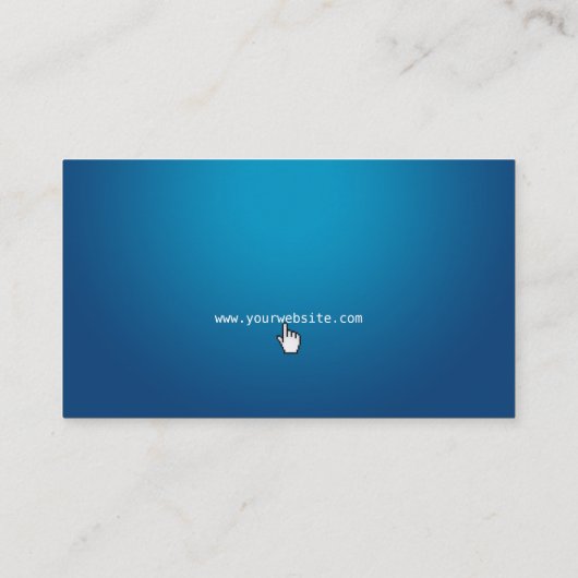 ピクセルマウスの矢印のくもの巣のハイテクな名刺 名刺 (裏面)