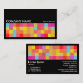 ピクセルモチーフ01 – 黒 名刺 (正面/裏面)