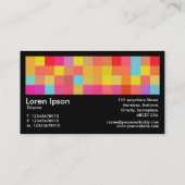 ピクセルモチーフ01 – 黒 名刺 (裏面)