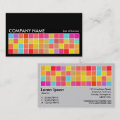 ピクセルモチーフv2 01黒(ライトグレー) 名刺 (正面/裏面)