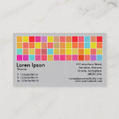 ピクセルモチーフv2 01黒(ライトグレー) 名刺 (裏面)